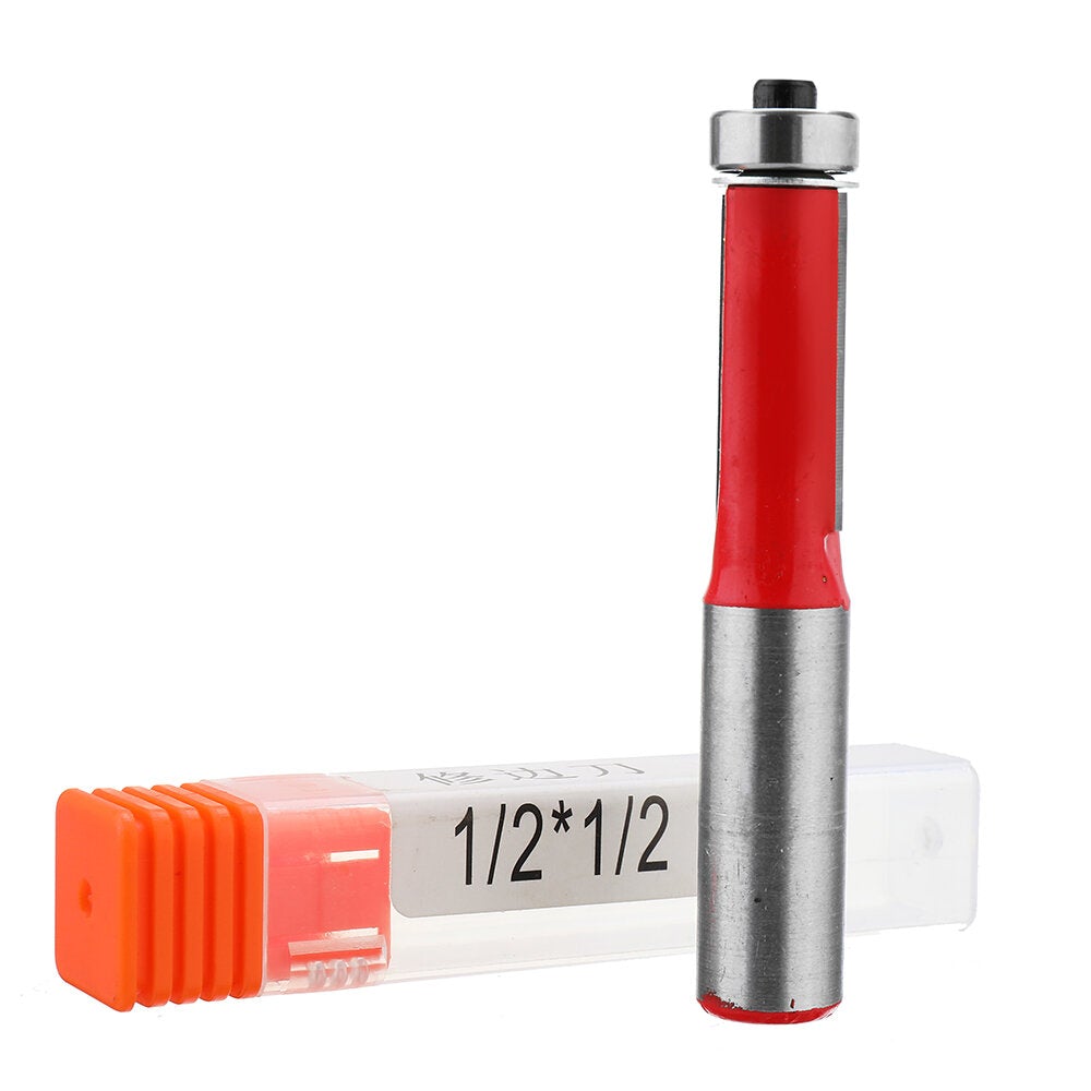 1/2 Inch Shank Straight Router Bit 1/4-1/2 Inch Wood Edge Flush Trimming Cutter for Woodworking