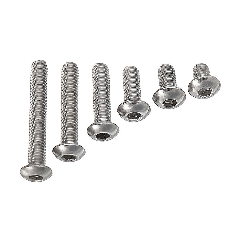 M3SH3 M3 Stainless Steel Hex Socket Button Head Cap Screws Bolts Nuts Assortment 230pcs