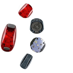 5 LED Running Light Night Cycling Safety Light Bike Taillight Helmets Clip Lamp Super Bright Arm Light