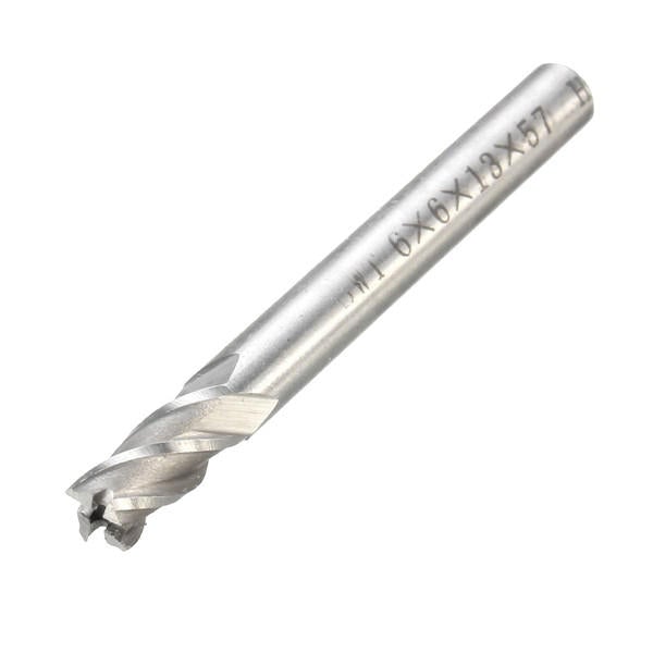 10pcs 2-10mm 4 Flute Milling Cutter HSS-Al End Mill CNC Tool