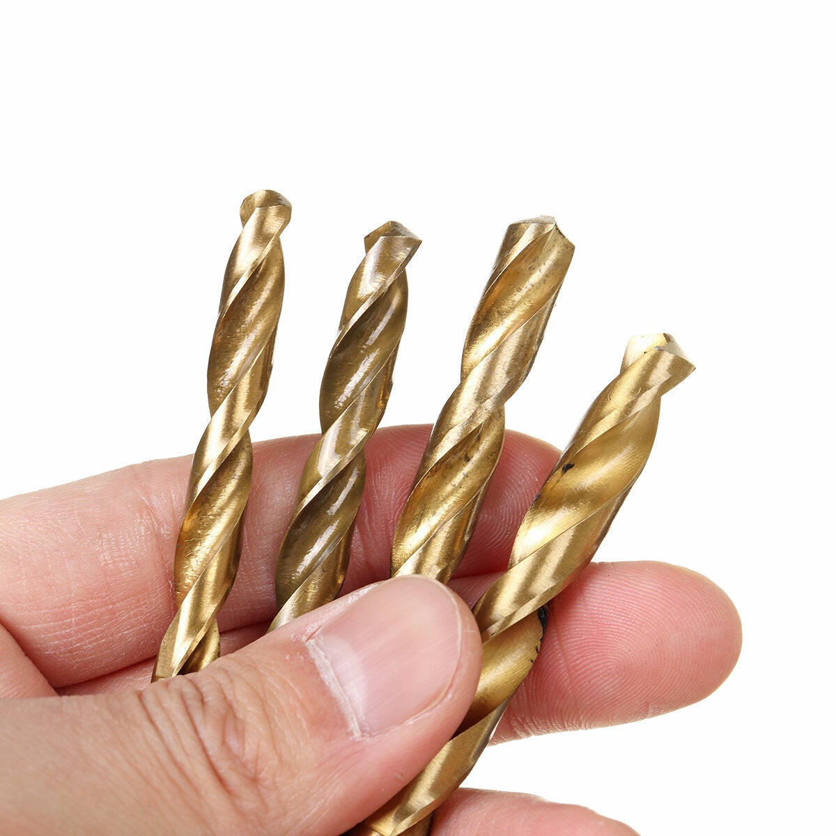 60Pcs Drill Bit Titanium Coated Metal HSS Twist Steel Brick Set Tools