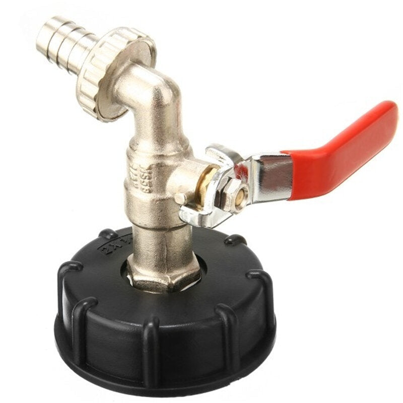 Tote Tank Valve Drain Adapter 1/2" Garden Hose Faucet Water Connector Tool