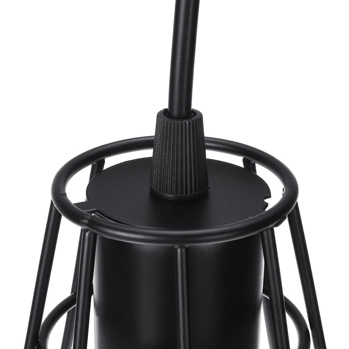 Chandelier Bronze Black Rust Pendant Light Wire Cage Hanging Light Fixture