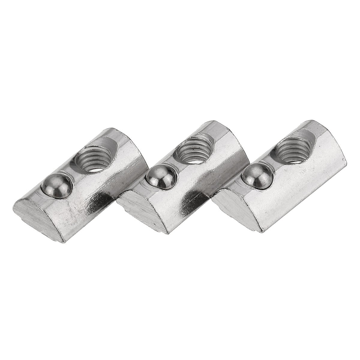 50pcs 45 Series Spring Nut for 45 Series Aluminum Profile Round Roll T Slot Elastic Nut