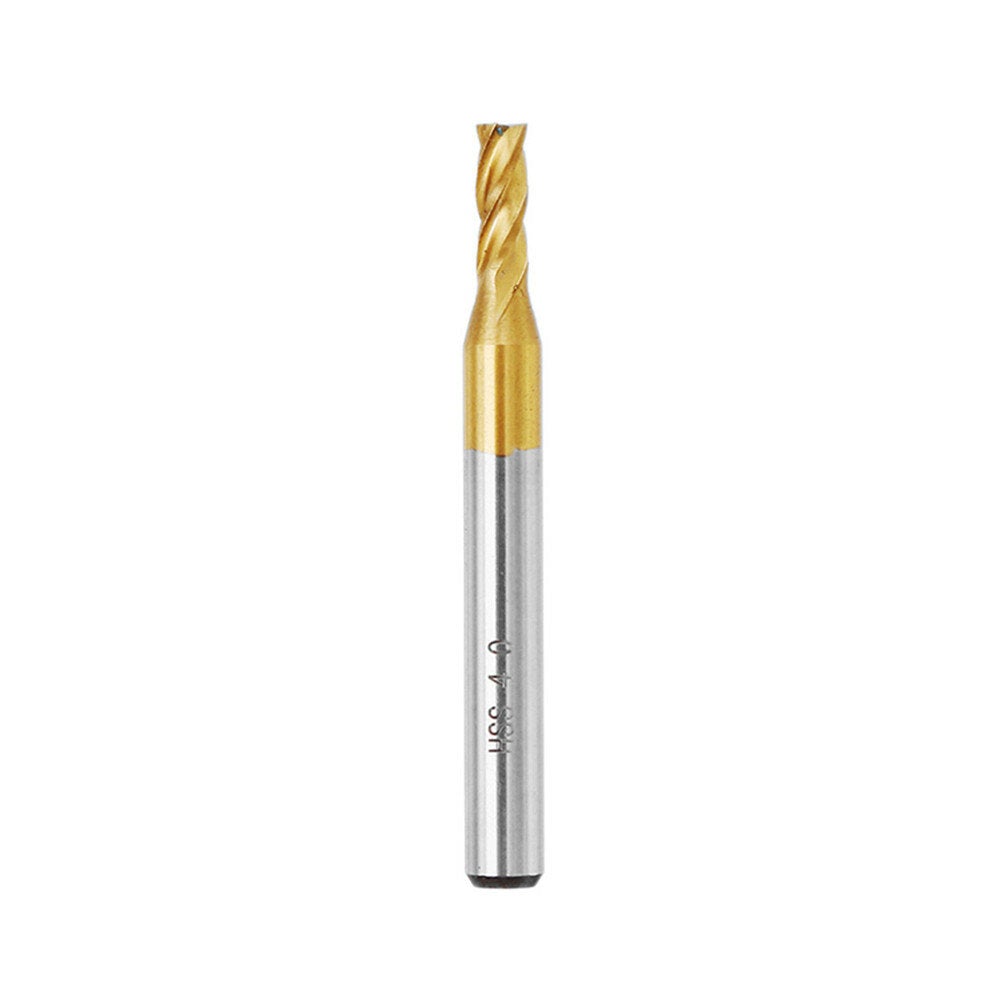 10pcs Titanium Coating 1.5-6.0mm HSS 4 Flute End Mill Cutter 6mm Shank CNC Drill Bits