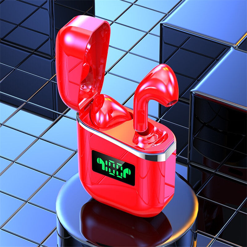 TWS Bluetooth 5.0 Earphone Wireless Earbuds LED Display Mini Portable Stereo Sport Headset Headphone with Mic