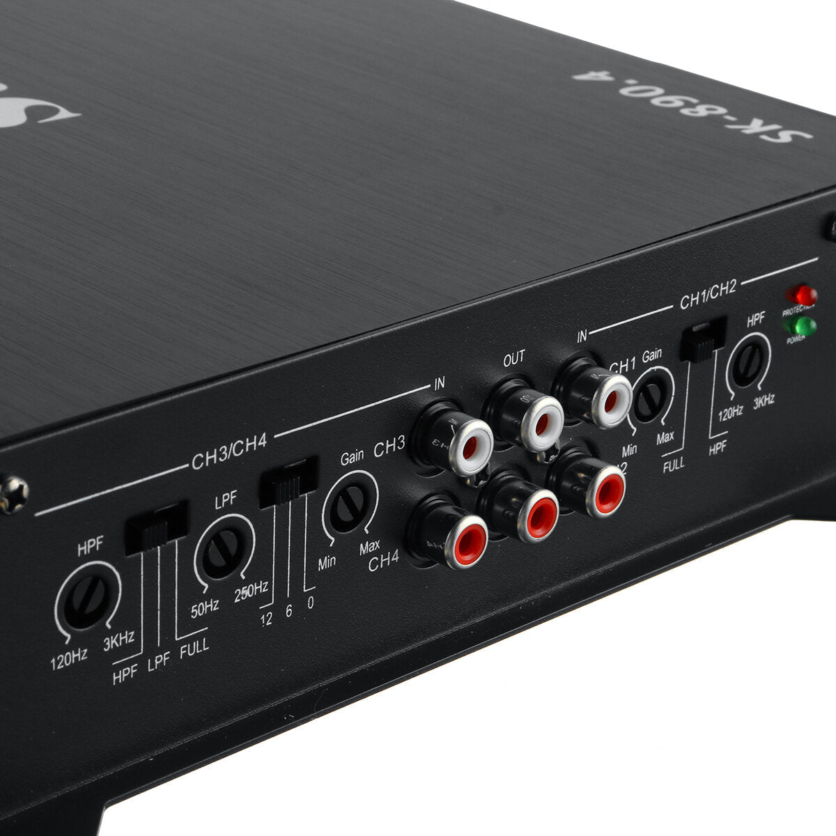 12V 8900W Car Power Amplifier 4 Channel Class Slim Subwoofer Stereo Surround