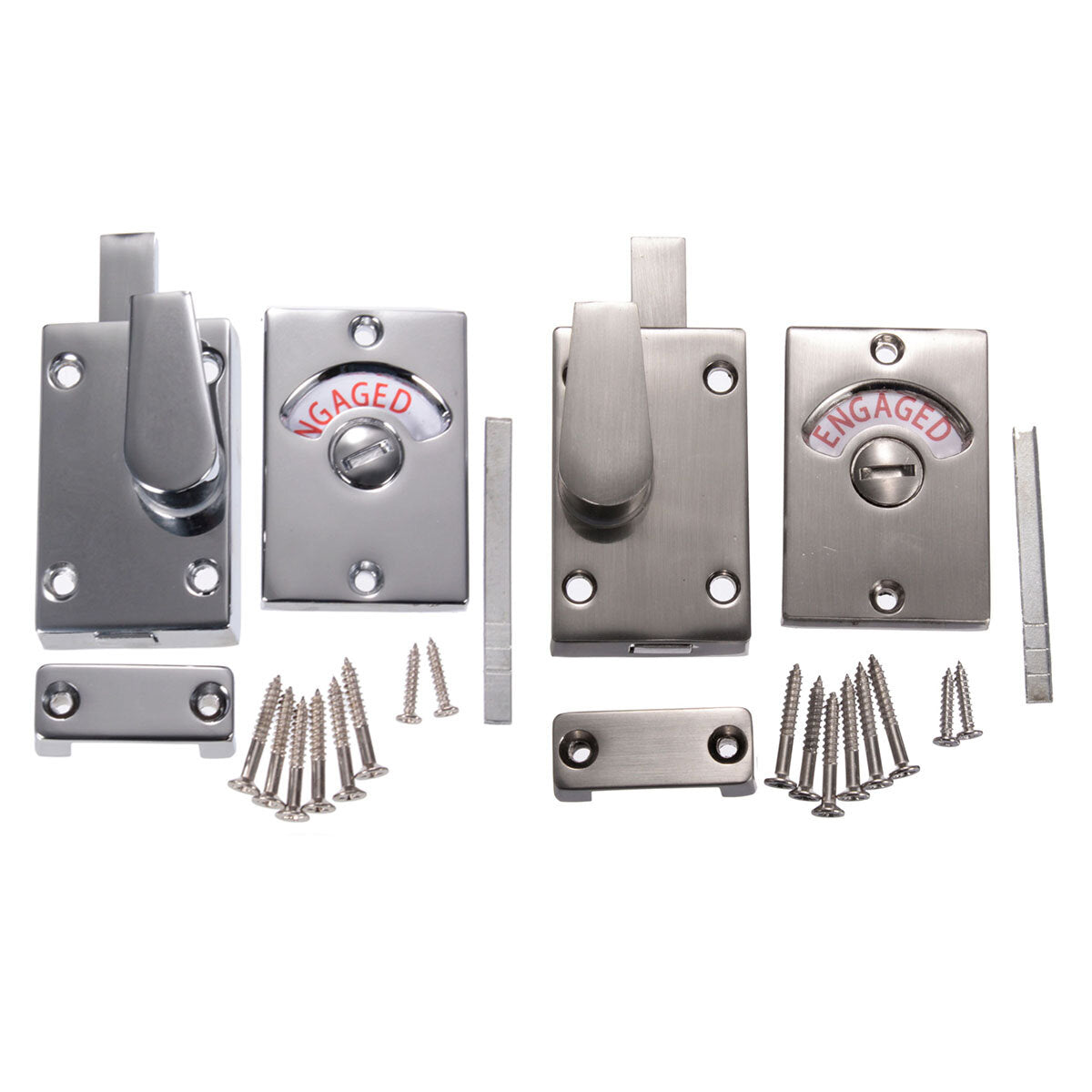 Nickel Drawing Chroming Bathroom Toilet Door Lock Indicate Door Bolt
