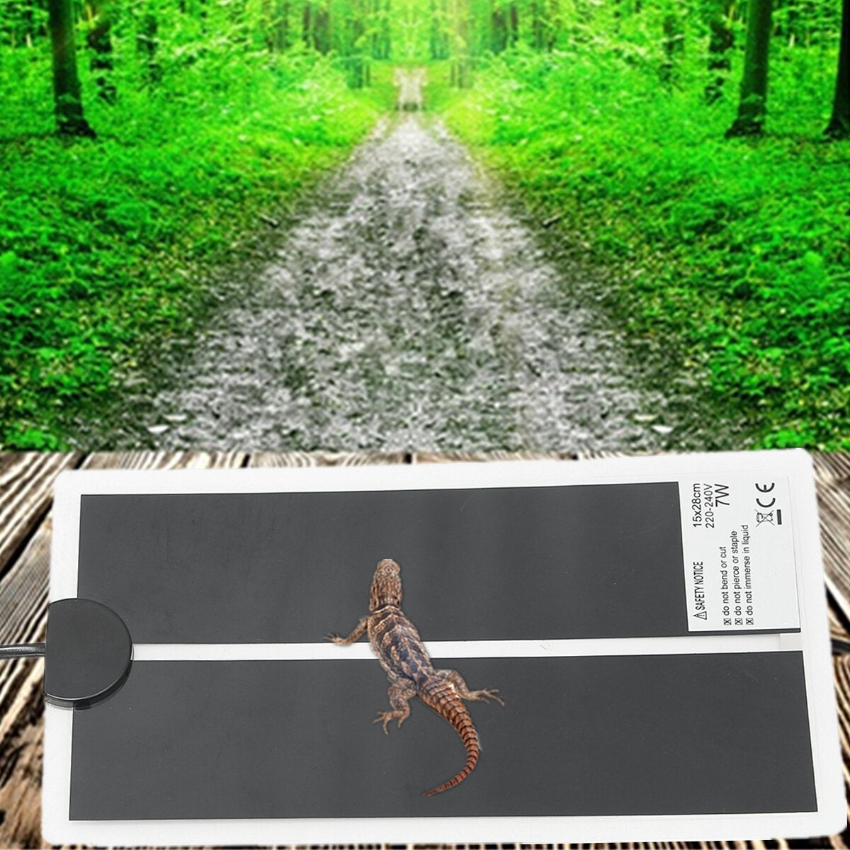 220V Reptile Pet Vivarium Heater Brooder Incubator Heat Mat Heating Pad Terrarium Floor Foil Reptiles
