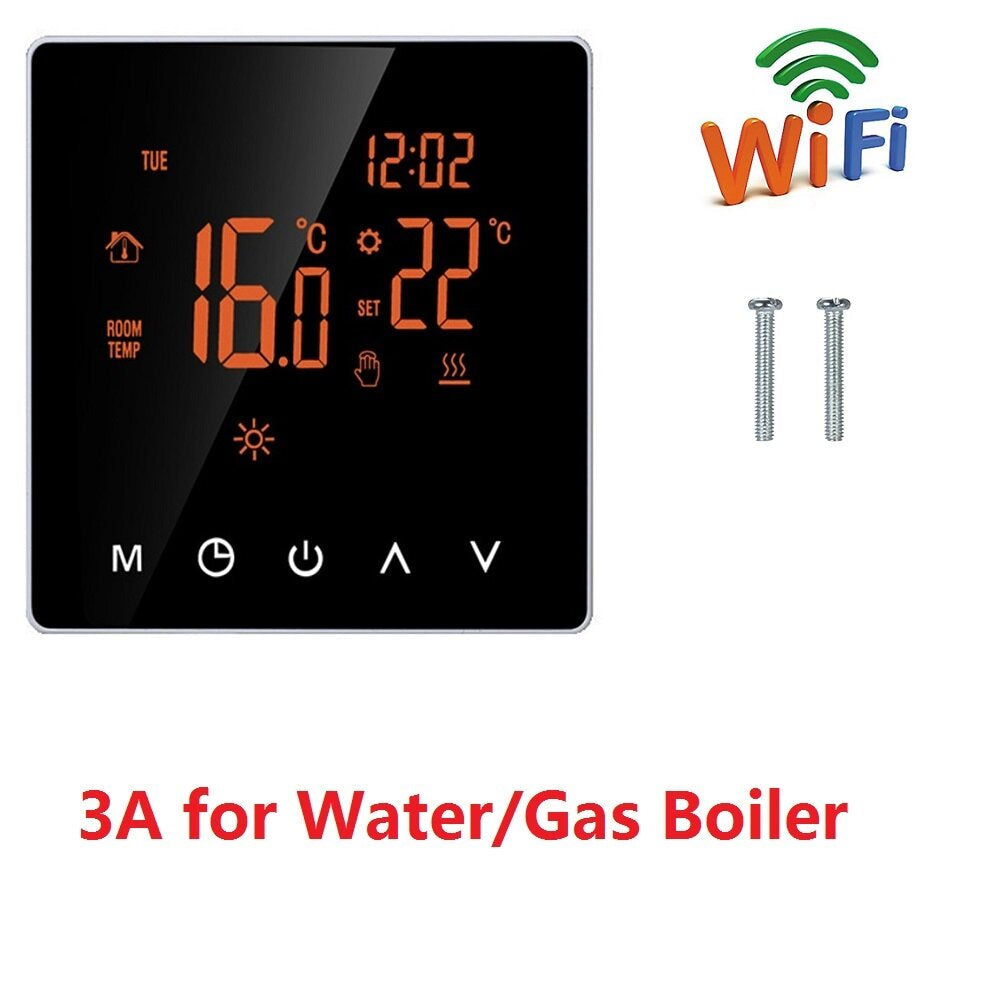 WiFi Smart Thermostat APP Control Temperature Controller For Electric Floor Heating Water/Gas Boiler Works With Alexa Google Home