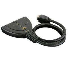 Mini 4K*2K 3 in 1 Out HD Multimedia Interface Switcher Splitter Adapter Video Cable Hub for HDTV Xbox PS3 PS4