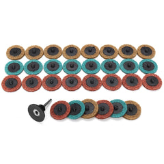 15/30/45Pcs 2 Inch Sanding Discs Set Polishing Pad Non-woven Cloth Abrasive Tools