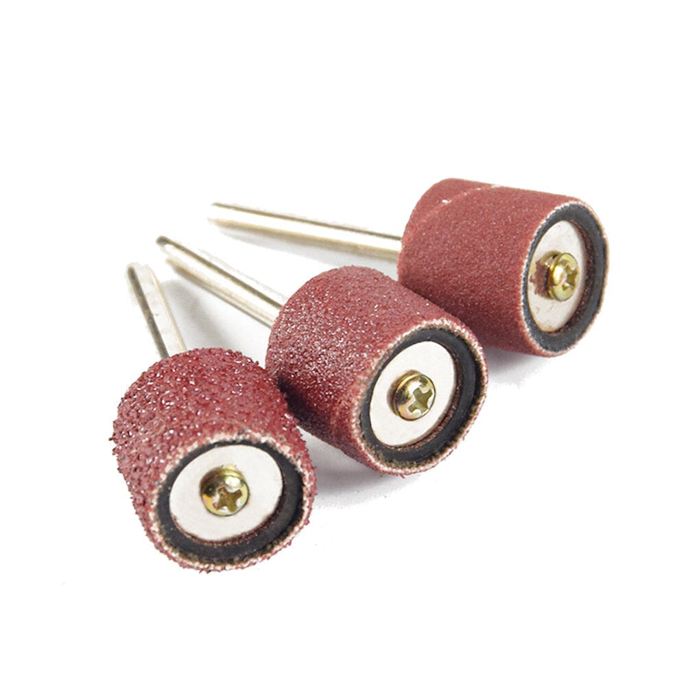 11pcs 12.7mm 100 Grit Head Metal Rust Removal Polishing Sandpaper Roll Polishing Wheel Set