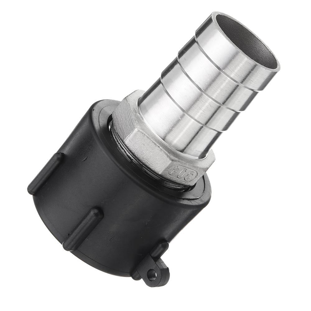 Tank Coarse Thread Drain Adapter to 38/45/50/60mm Stainless Steel Hose Outlet Connector Replacement Valve Fitting Parts for Home Garden