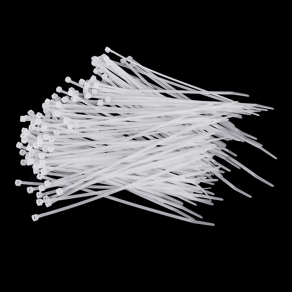 Nylon 500Pcs 3/4mm 10/12/15/20cm White Nylon Self-locking Cable Tie Zip Ties Strong Tensile Strength