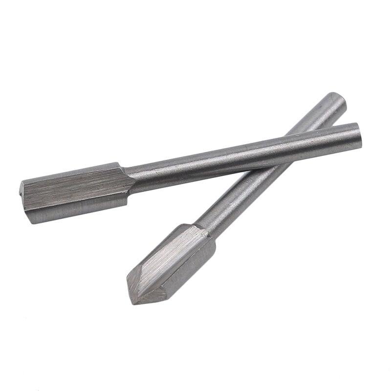 10Pcs HSS Woodworking Trimming Knife Titanium-Plated Sharpening Micro Milling Cutter Wood Carving