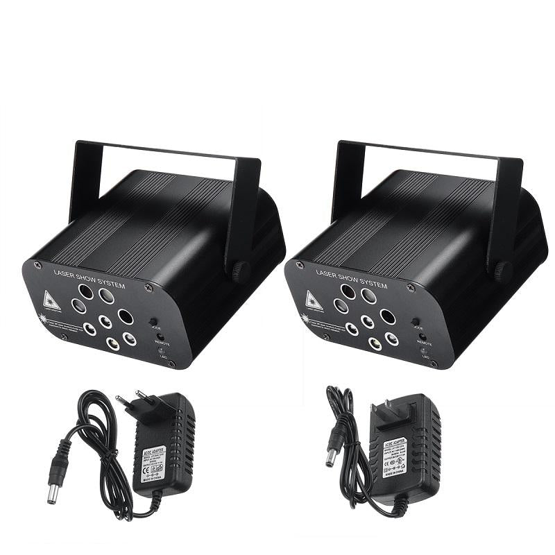 30W RGBW LED 128 Pattern Stage Light Auto/Voice/Remote Control DJ Club KTV Disco AC110-240V