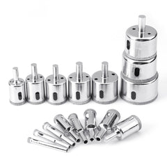 8/14/15/16/30Pcs 6mm-70mm Diamond Coated Drill Bit Set Tile Marble Glass Ceramic Hole Saw Drilling Bits For Power Tools