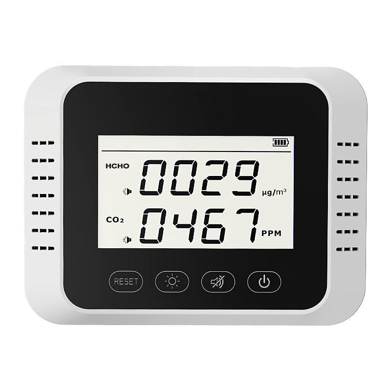 Smart Detector LED Dispaly CO2 Measuring Device Air Quality Monitor Carbon Dioxide Alarm Sensor