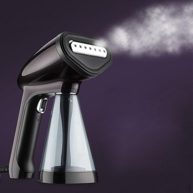 Portable Foldable Garment Steamer Powerful Clothes Steam Iron Fast Heat-up Fabric Wrinkle Removal 260ml Water Tank for Travel Home