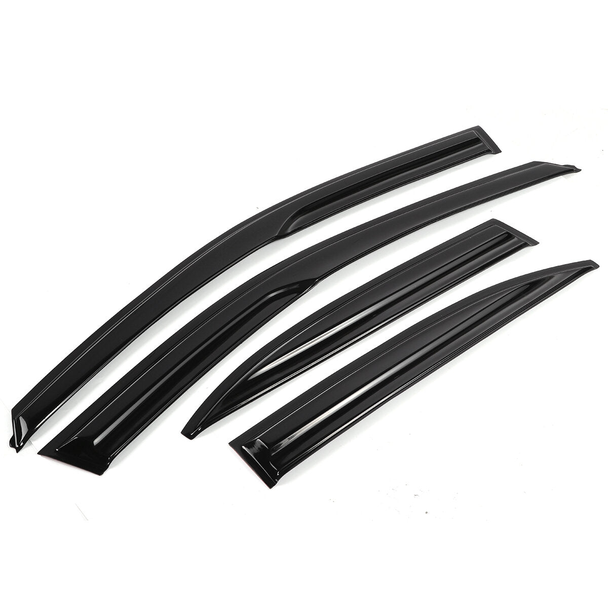 4Pcs Plastic Exterior Visor Vent Shades For Acura TSX 2009-2014 Sedan CU2 Wavy Style Window Sun Rain Guard Deflector