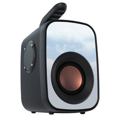 Portable Bluetooth 5.0 Speaker LED Clock Display Mirror Hi-Fi Super Bass FM Raido High Powerful Boombox Hi-Fi Sound Loudspeaker