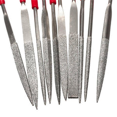 10pcs Diamond File Needle Handle Files Abrasive Tool Needle Handle Files Luthier Tools