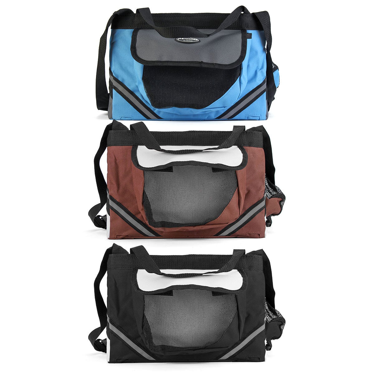 Pet Puppy Bicycle Basket Storage Puppy Ride Bike Canopy Dog Cat Carrier Safety Bike Basket
