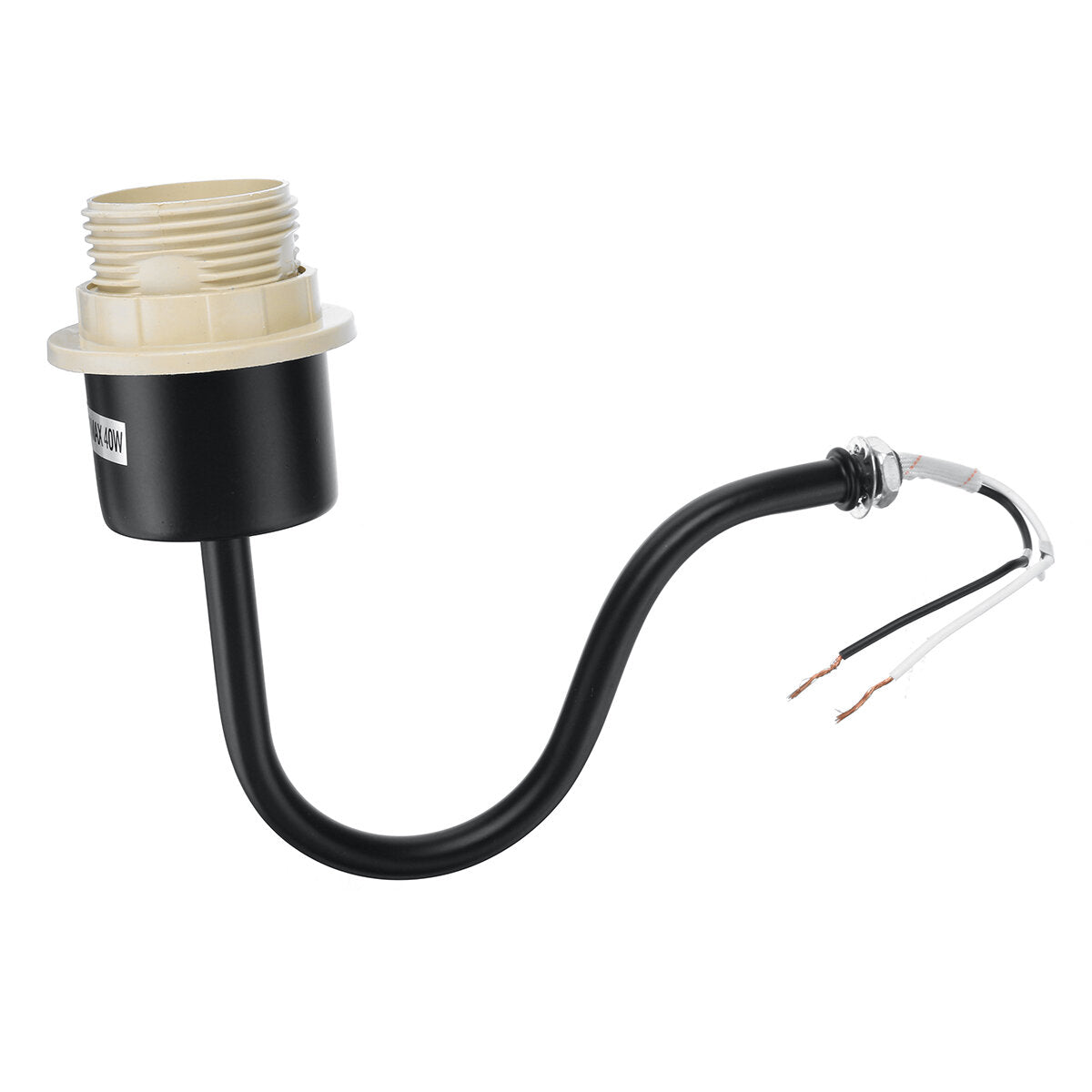 Wall Light American Style Bedroom Wrought Iron Retro Bedside Lamp with Power Switch Cord Without Bulb