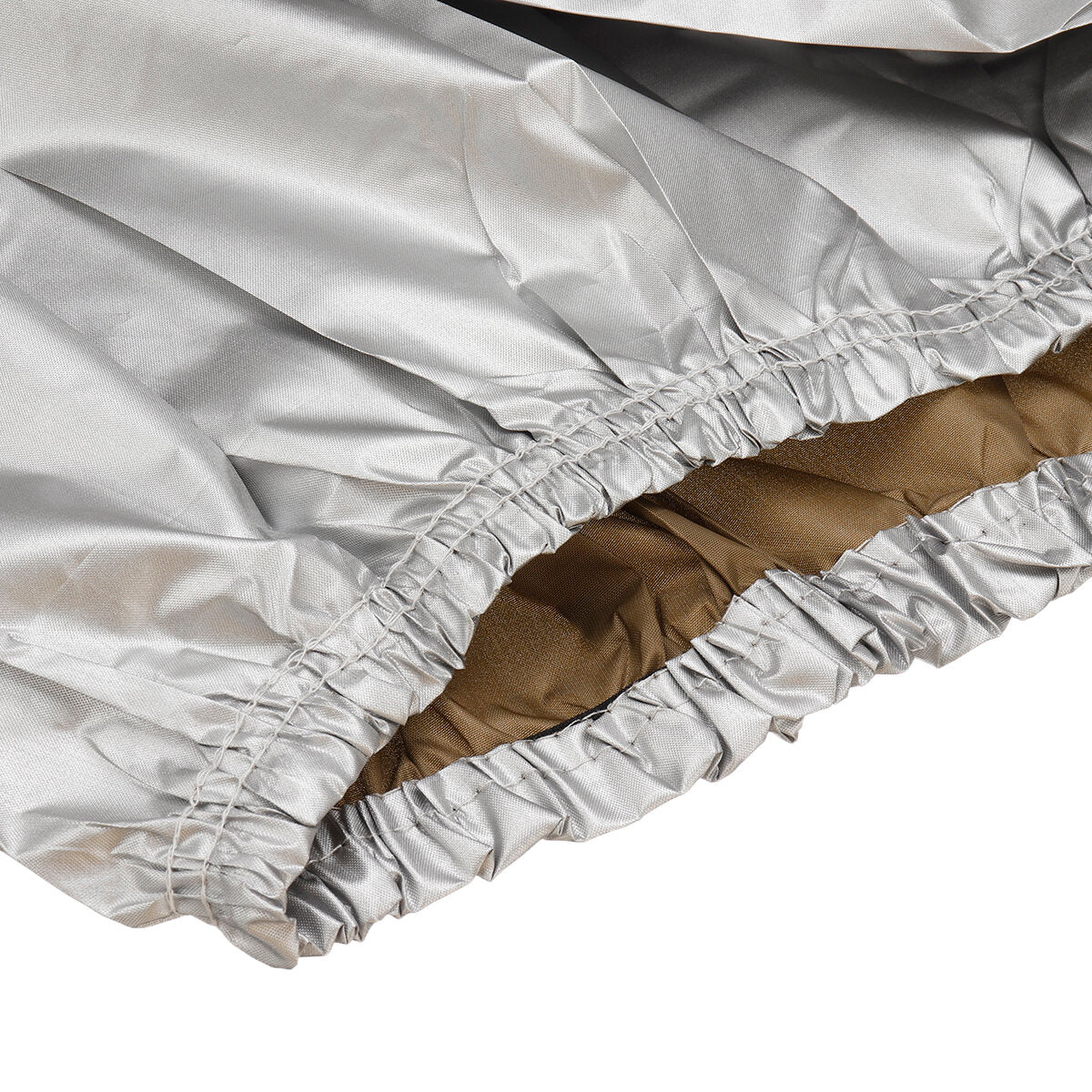 210T Universal Car Cover Waterproof Dust-proof UV Resistant Auto Protection with Side Zipper