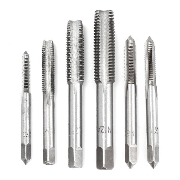 40pcs M3-M12 Screw Thread Metric Plugs Taps Tap Wrench Die Set
