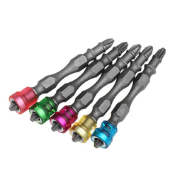 5pcs Double Head 65mm S2 Alloy PH2 Phillips Magnetic Screwdriver Bits 1/4 Inch Hex Shank