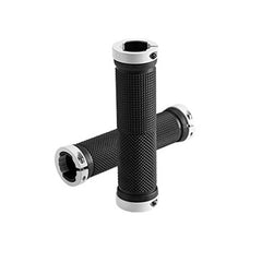 1Pair TPR Rubber Anti-Slip Bicycle Handlebars Bilateral Lockout Aluminum Alloy Latch