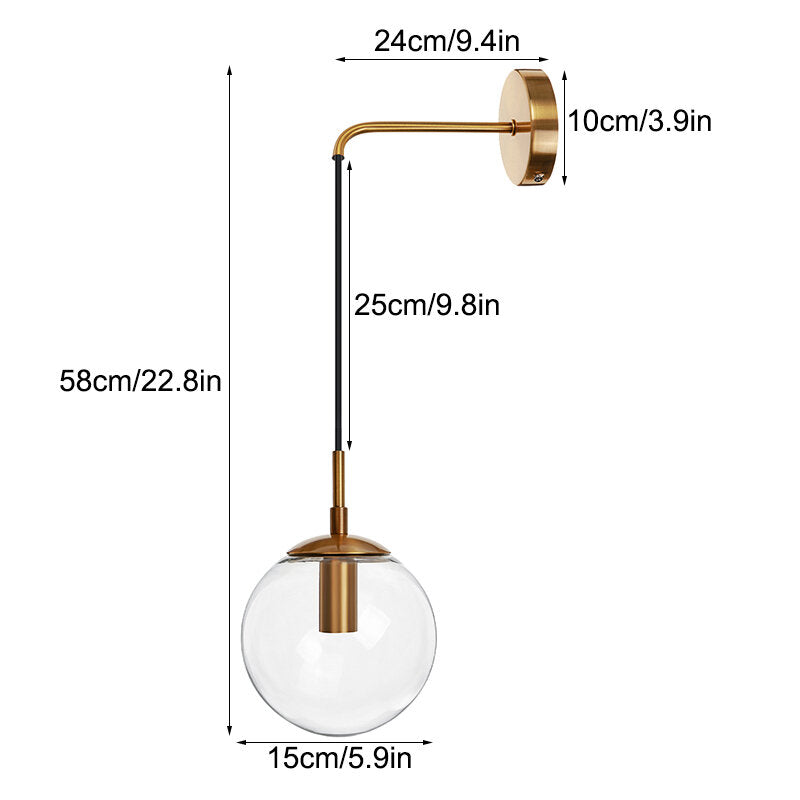 Adjustable LED Reading Lamp Wall Mounted Spotlight Bedside Night Light Christmas Decor