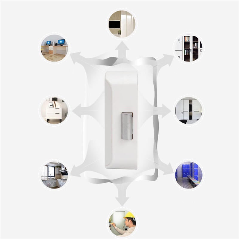 Smart Drawer Cabinet Lock Keyless Bluetooth APP Unlock Anti-theft Safety File Security