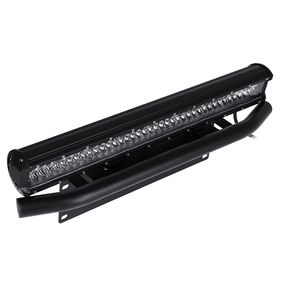 10-30V 23inch Tri-row LED Work Light Bar Combo + Bumper License Plate Mount With Wire Bracket