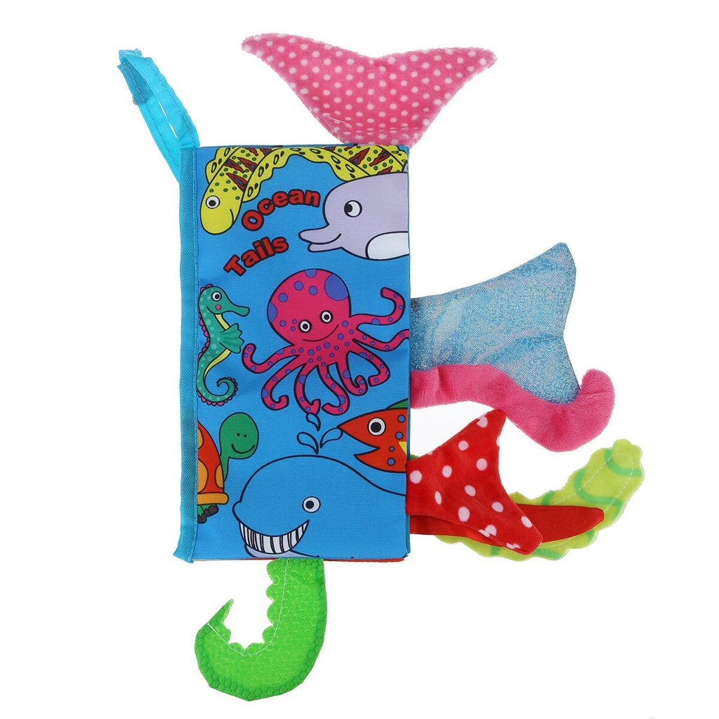 Colorful Three-dimensional Washable Soft Cloth Book Built-in Sound Paper Early Education Toy for Kids Gift