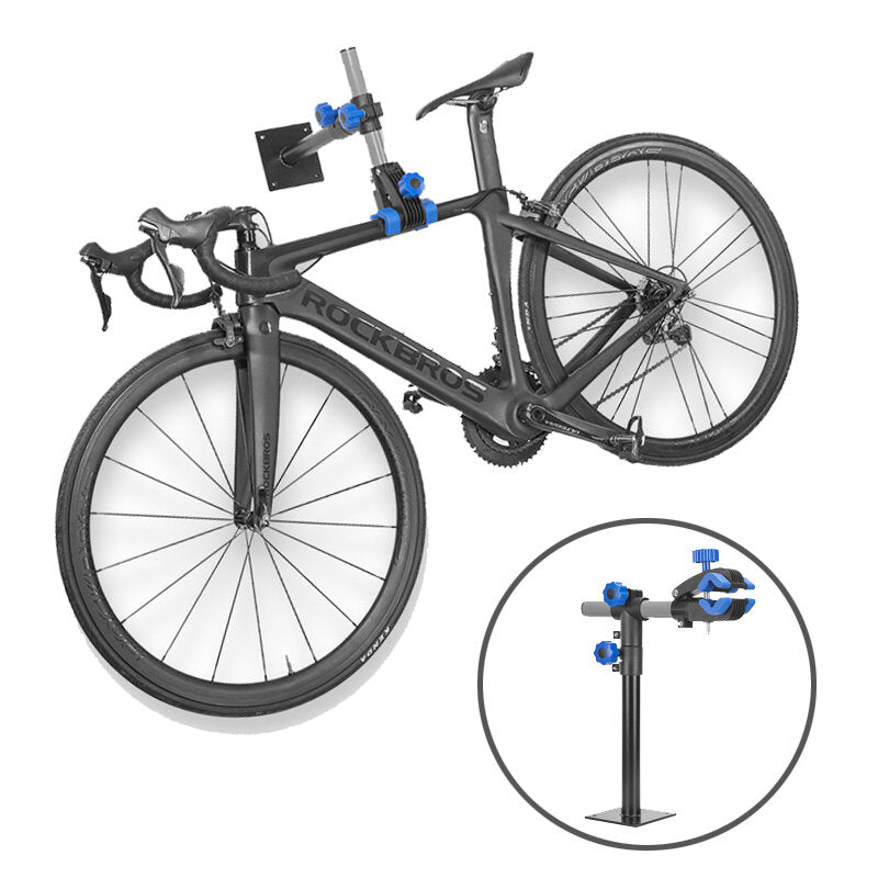 Bicycle Hanging Wall Mount Bike Repair Stand MTB Road Bike Rack Indoor Fixed Multi-angle Quick Release Repair Station