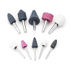 10pcs Abrasive Mounted Stone Grinding Stone Head Wheel Abrasive Tool for Rotary Tool