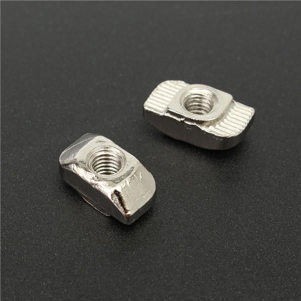 50pcs T Sliding Nut Block for 3030 Aluminum Profile Zinc Coated Plate Aluminum Accessories