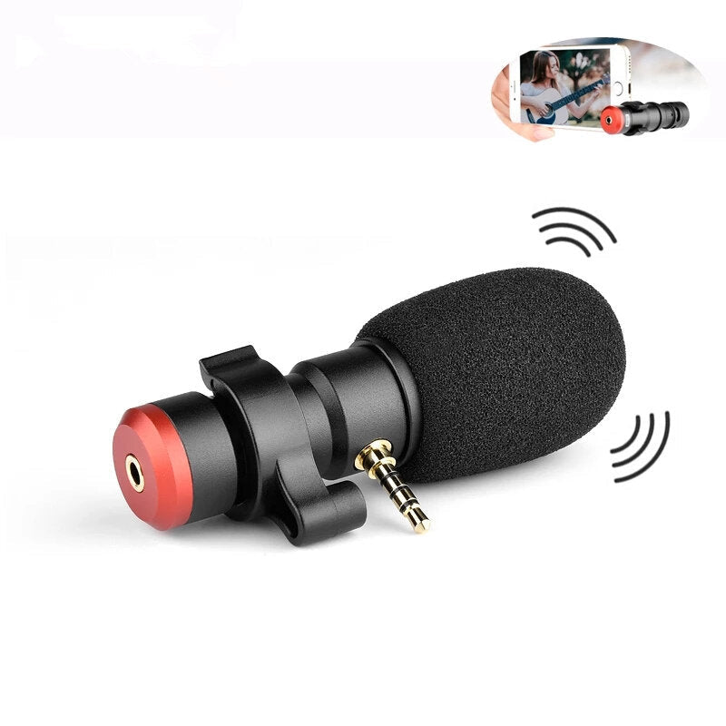 Mini Portable 3.5mm Microphone Recording Singing Studio Condenser Mic Wired Mikrofo/Microf for Mobile Phone