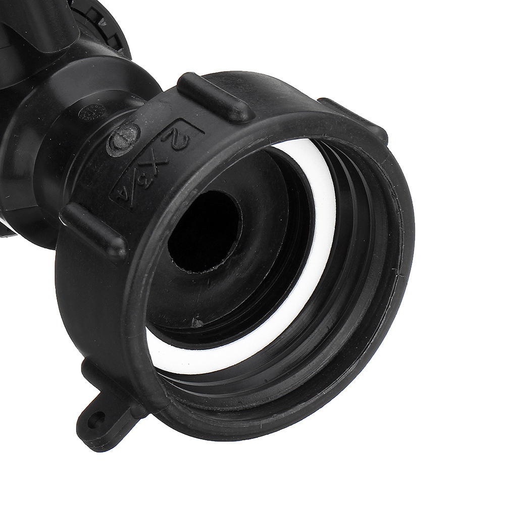 3/4'' Tank Drain Adapter Nozzle Thread Outlet Tap Water Connector Replacement PP Ball Valve Fitting Parts for Home Garden
