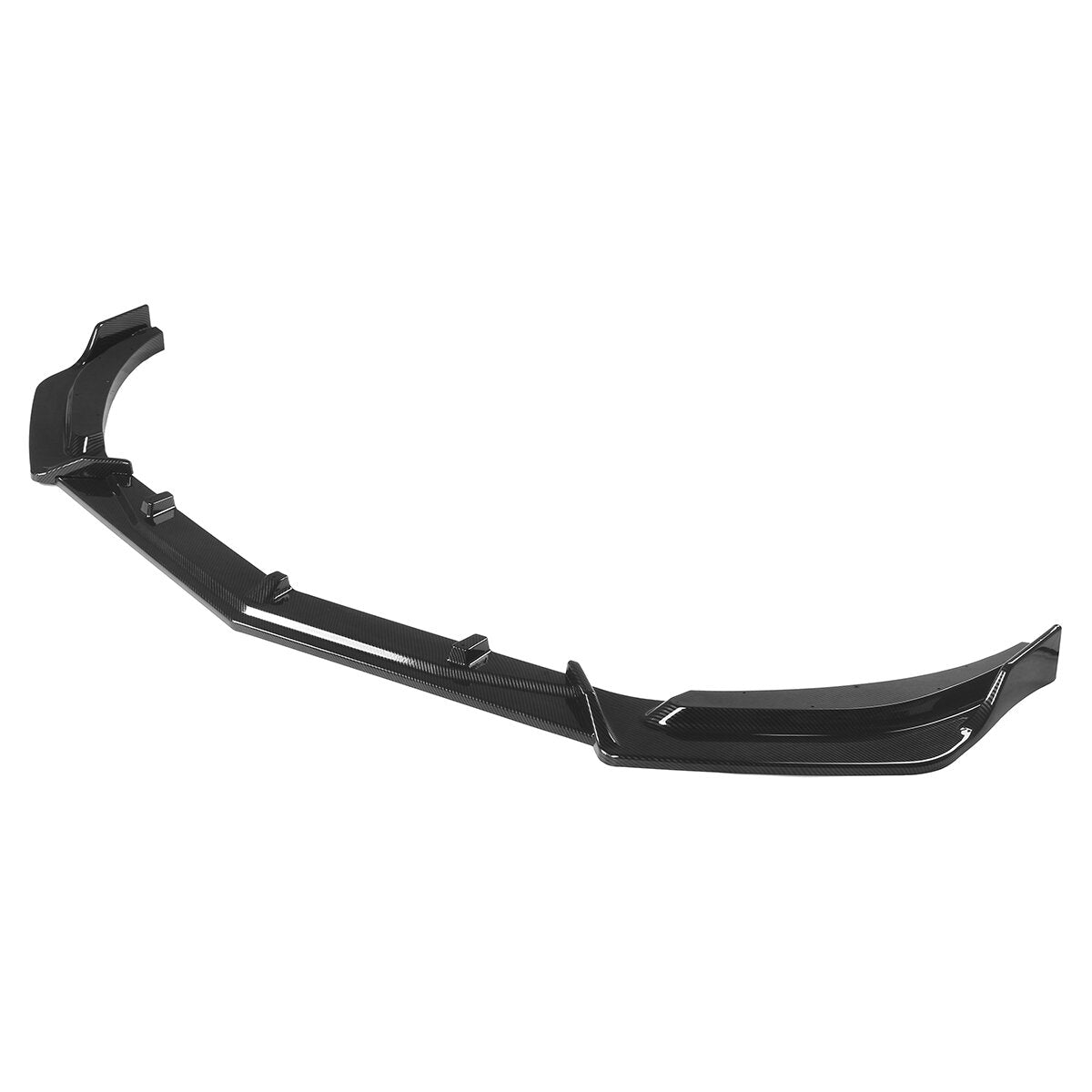 3Pcs Carbon Fiber Look Front Bumper Lip Spoiler