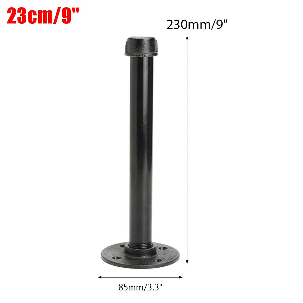 Industrial Iron Pipe Shelf Bracket Rustic Wall Mount DIY Shelving Furniture 3 Sizes