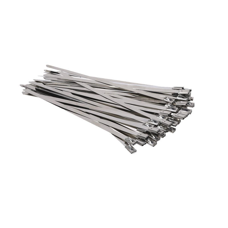 100Pcs 100-400mm Stainless Steel Zip Tie Cable Organizer Ties