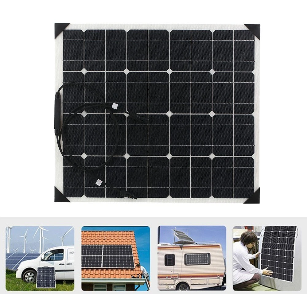 Flexible Monocrystalline Silicon Solar Panels High Conversion Rate Panel System for RV Home use
