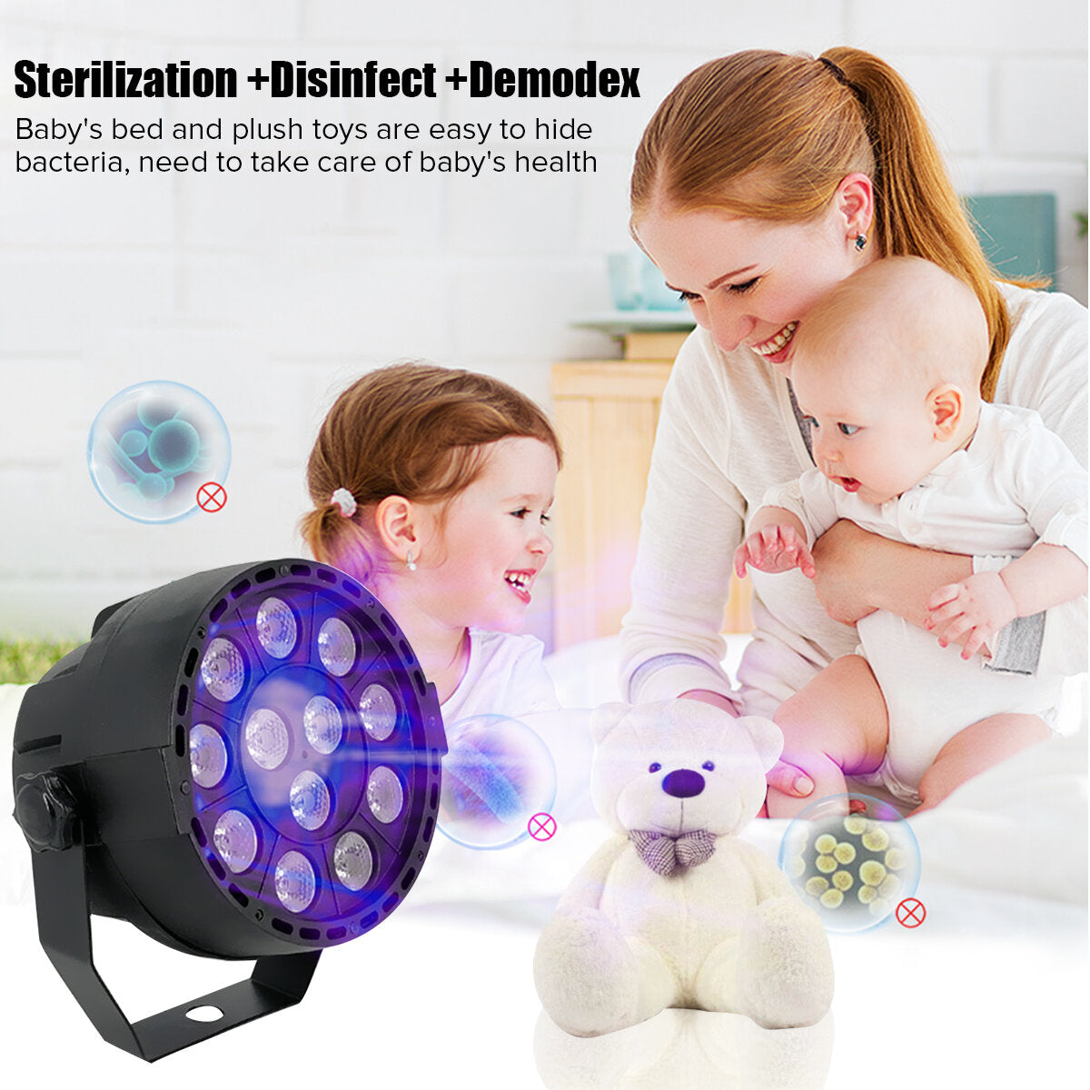 Portable UVC Germicidal Lamp UV Light Home Travel Disinfection Sterilization