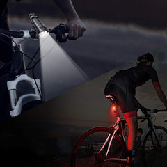 320LM Bike Light Headlight + 120LM Tail Light 3 Modes Adjustable Front Handlebar Lamp USB Charging Waterproof Flashlight