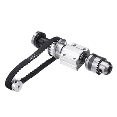 No Power Spindle Assembly Small Lathe Accessories Trimming Belt Drill Chuck Set with Synchronous Belt