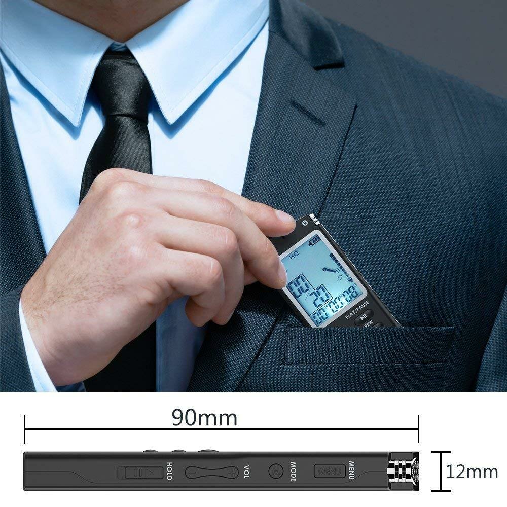 Voice Recorder USB Professional 96 Hours Dictaphone Digital Audio With WAV MP3 Player